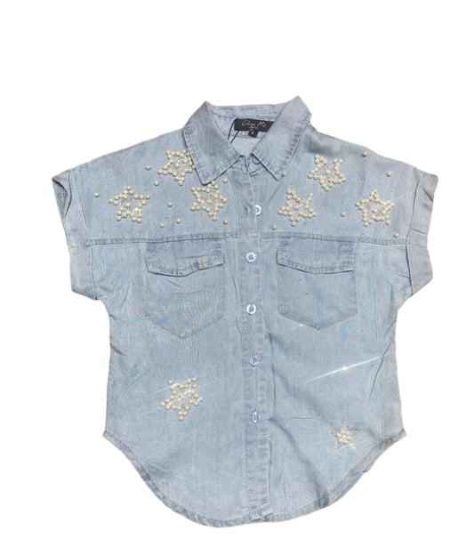 Camisa para niña Azul Claro CTG1188-22 590390