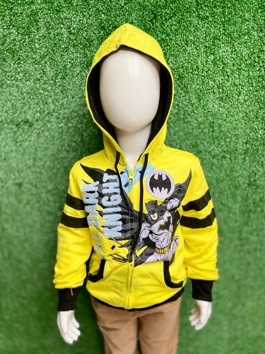 Sueter hoodie sudadera Batman niño 2 a 8 años C1-BA-109N 350245 amarillo