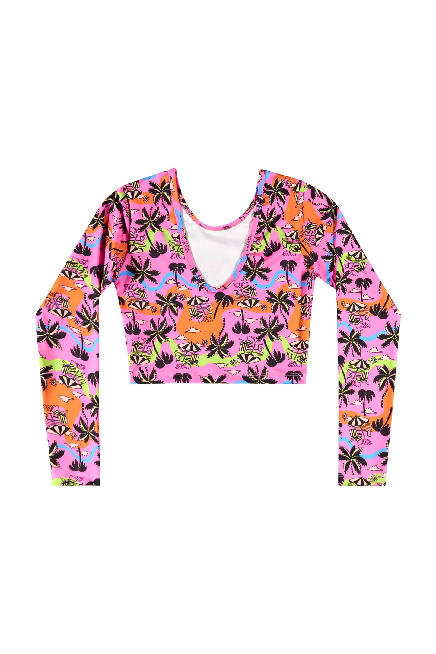 Traje de baño Bikini Gloss Rosa Palmeras Larga Niña Grande 31886-SB0379 790575