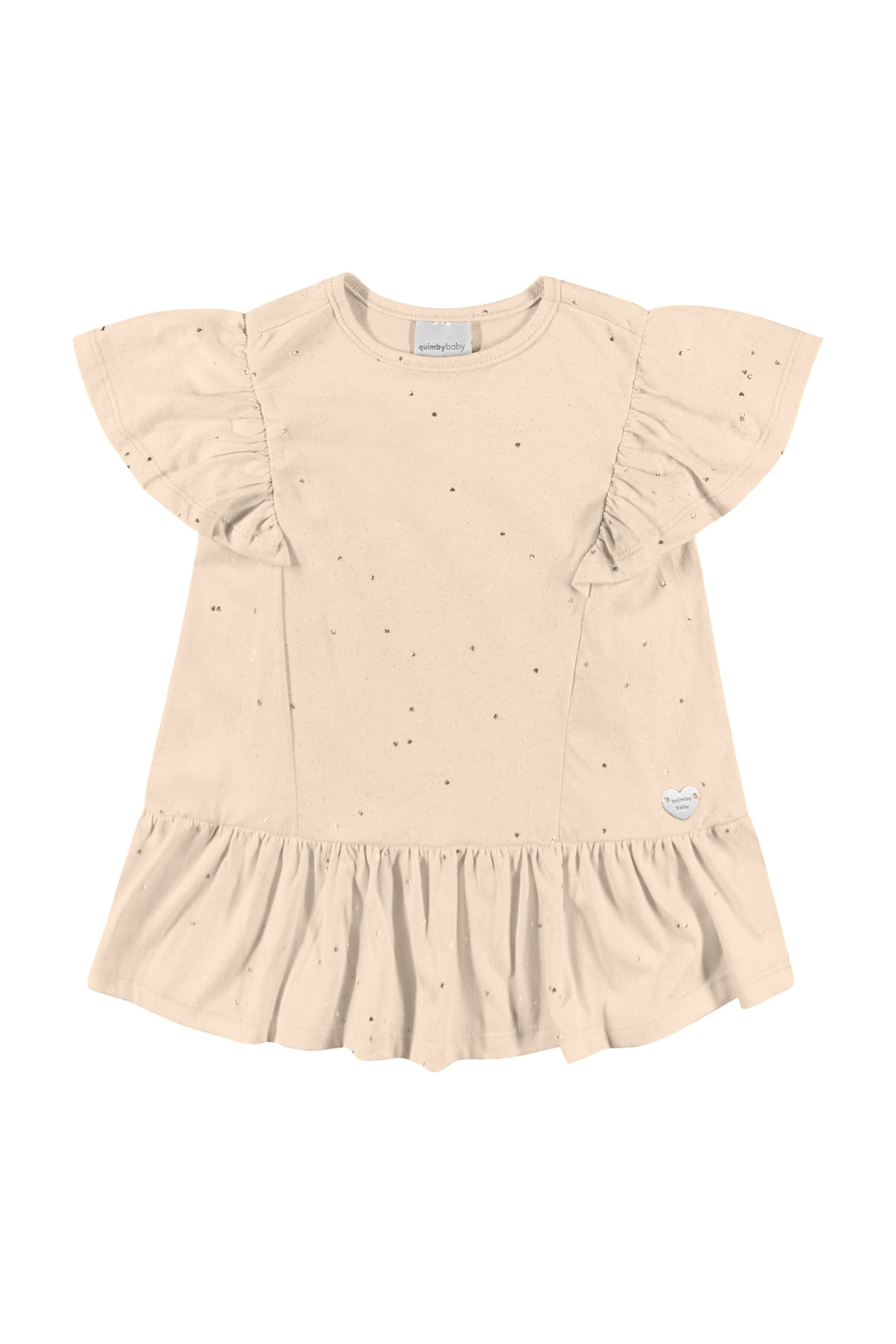 Vestido niña color beige Quimby 34142-GLI 015 590390