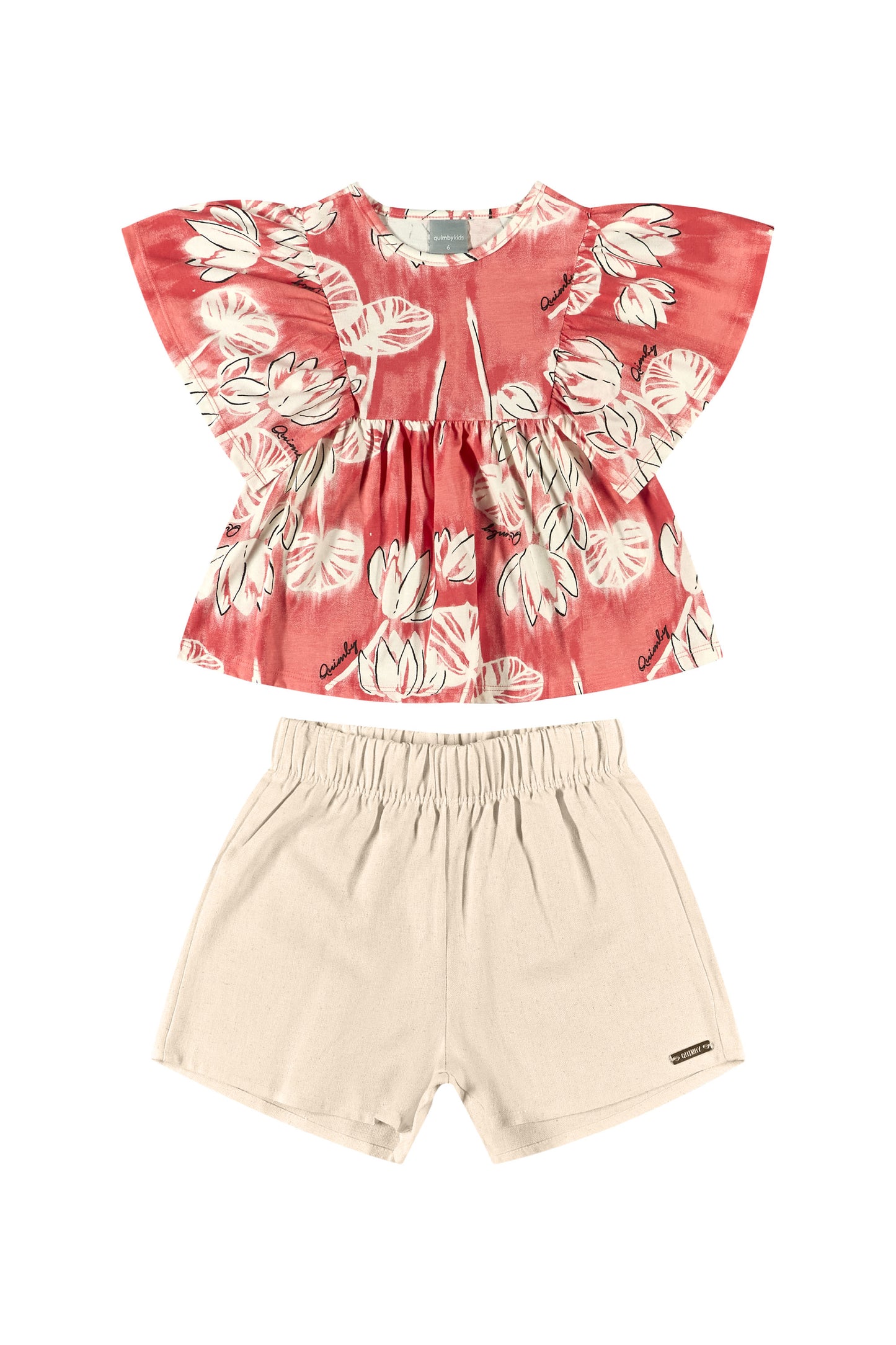 Conjunto camisa y short Quimby 34160-FLO981 790545