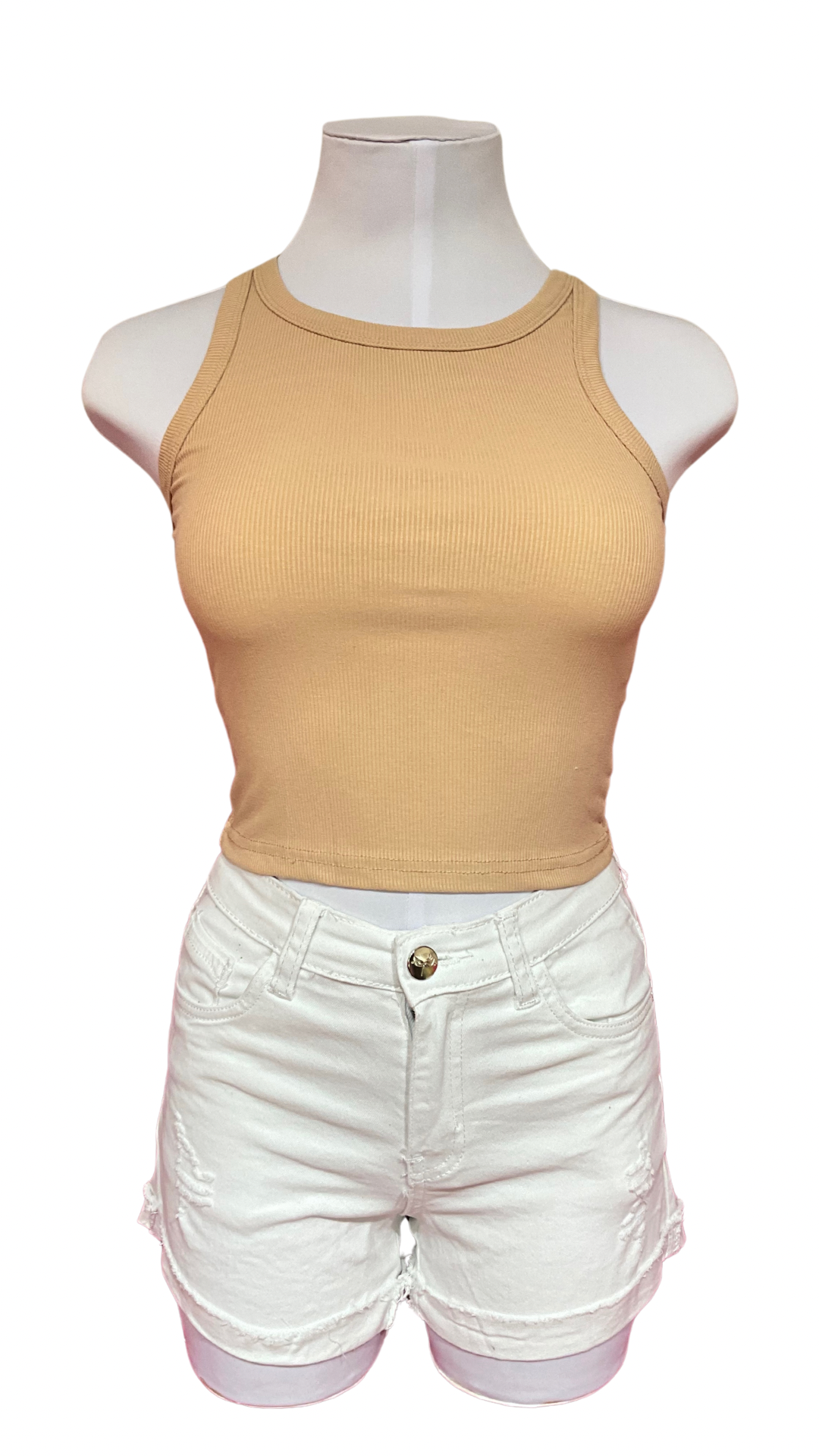 Camisa para Dama top basic beige CTD1170-35