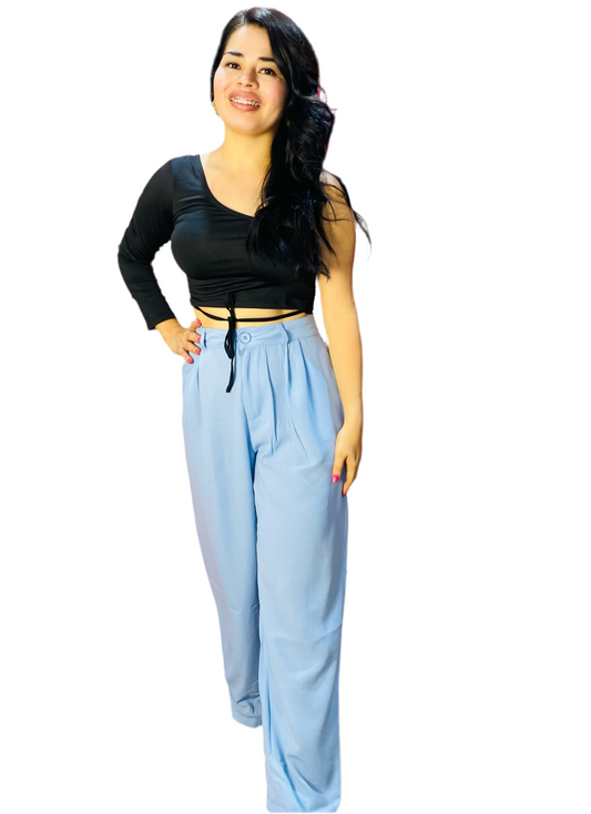 Pantalón tela formal dama  Azul tallas S M L XL IN3-1730 590390