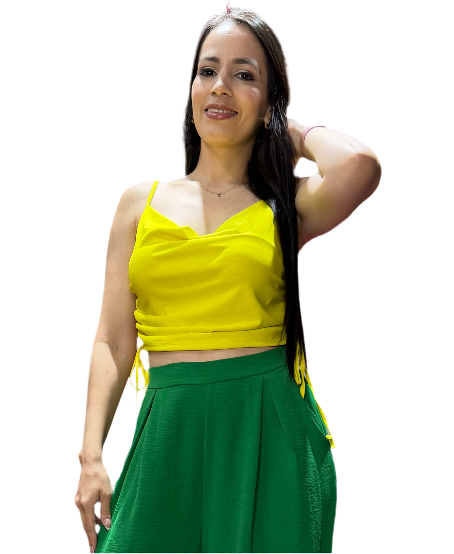 Camisa Blusa Dama Amarillo CTD1165-2 395295