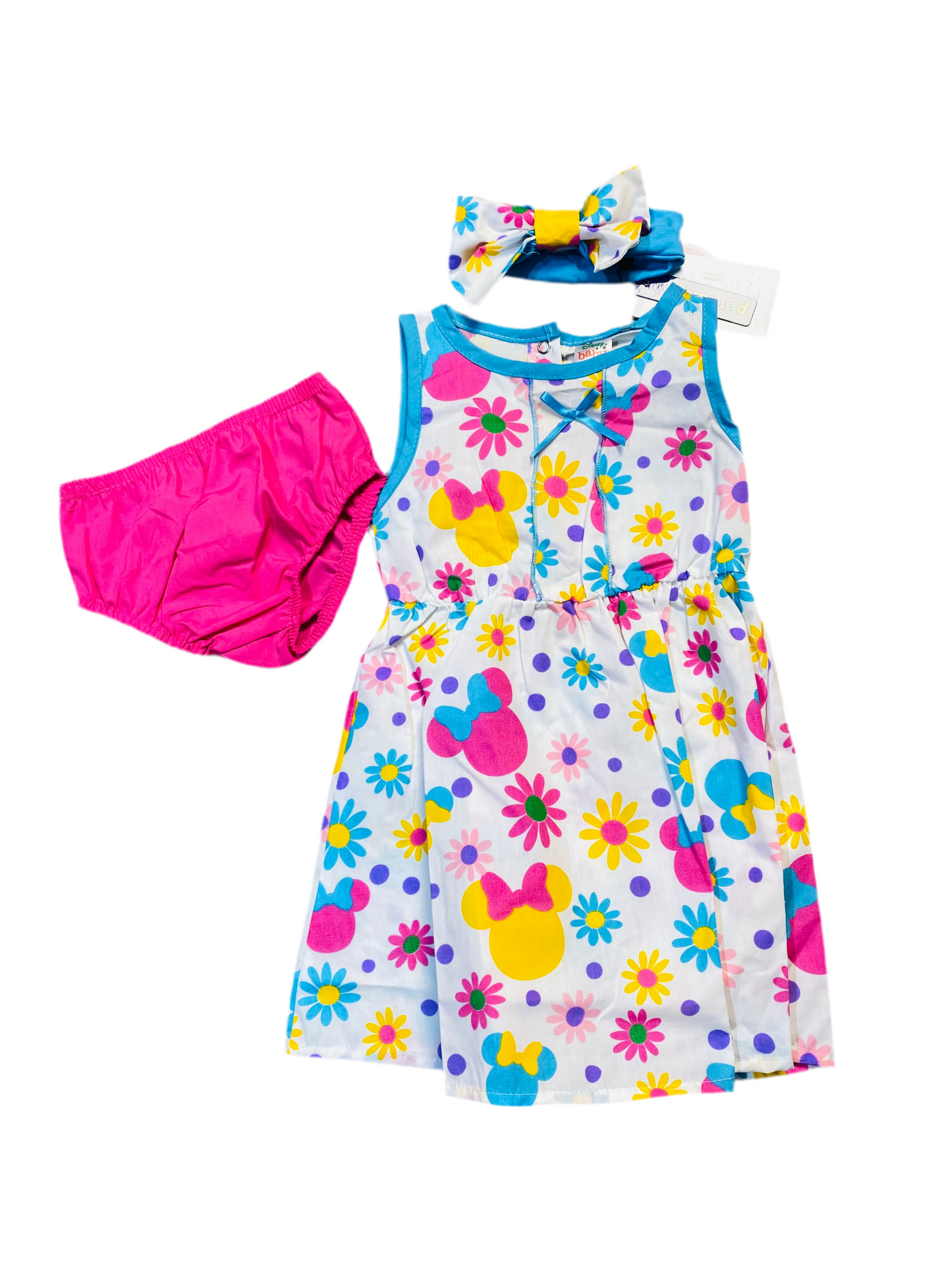 Set 2 piezas vestido bebe niña minnie disney D10-MI-1274B 390245