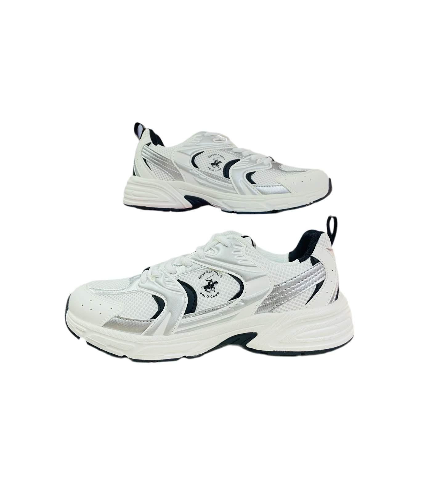 Tenis blanco negro Polo adulto mujer o niña grande JENNY-WHBL-W5-B 965740