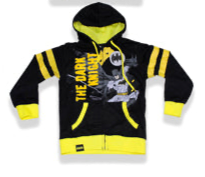 Sueter hoodie sudadera Batman niño 2 a 8 años C1-BA-109N negro