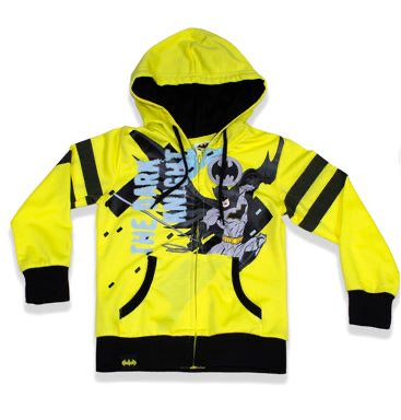 Sueter hoodie sudadera Batman niño 2 a 8 años C1-BA-109N amarillo