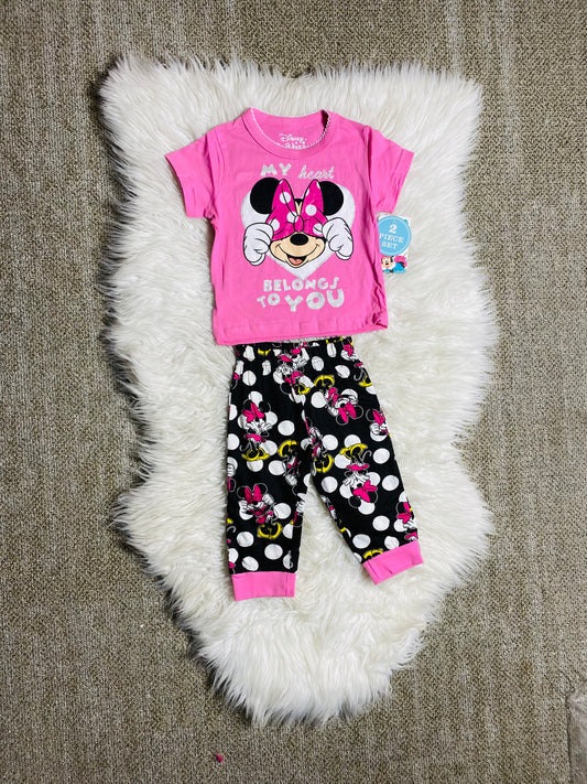 Pijama bebé niña minnie 12m a 3T D3-MI-653B rosada