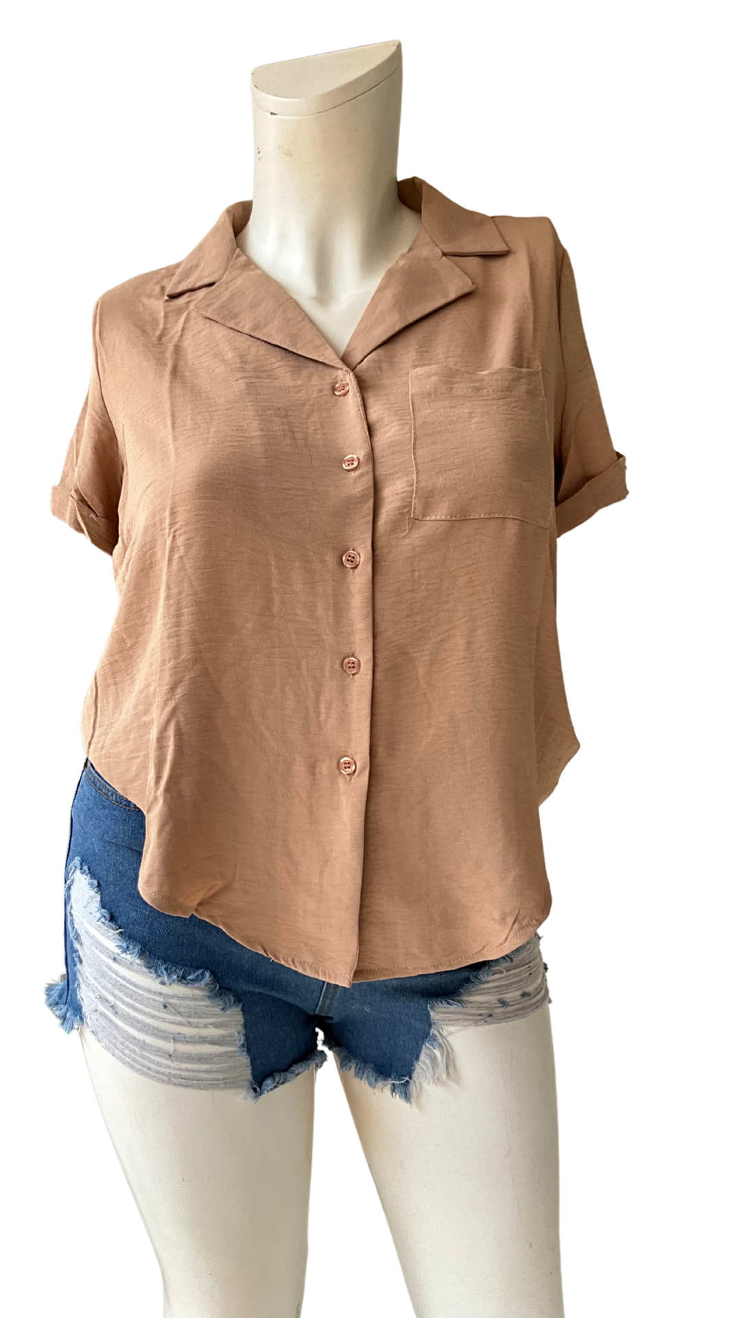 Camisa para dama mujer Beige CTD1152-16