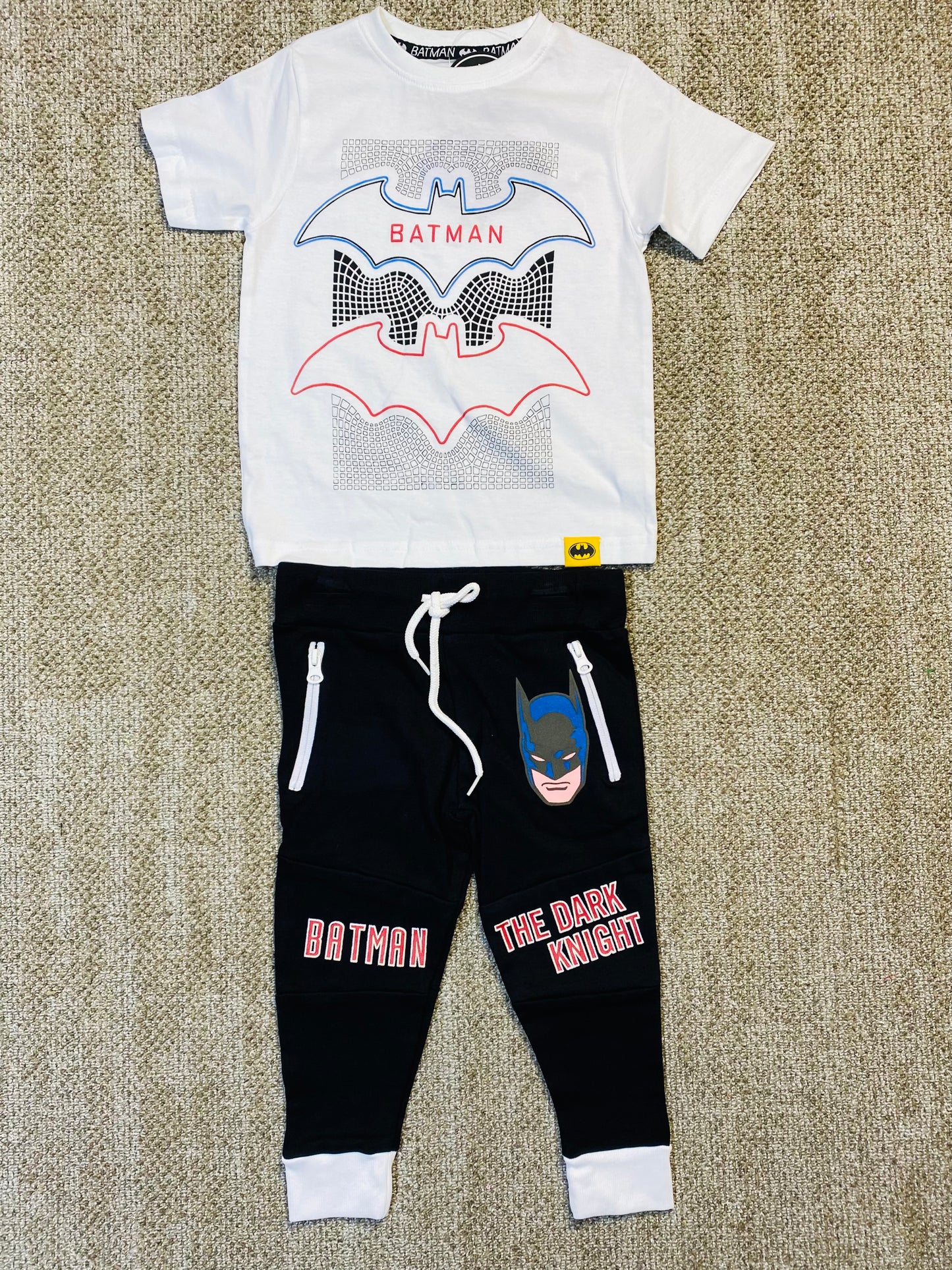 Set conjunto para niño batman 2-8 años camisa y buzo C9-BA-1056N blanco