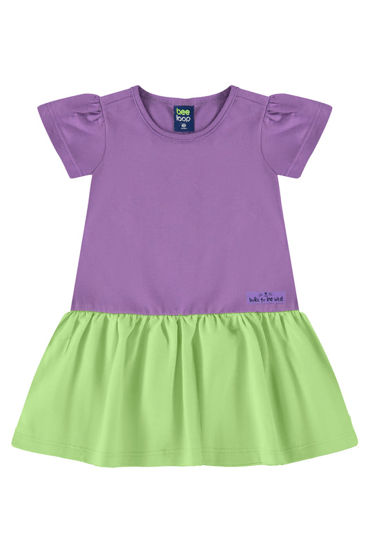 Vestido niña morado 17990 bee loop