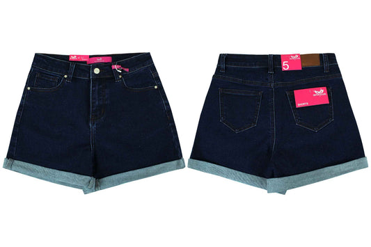 Short Jeans para Dama azul Tiro Alto Intrigue IN7-1871 tallas 3-15 450350