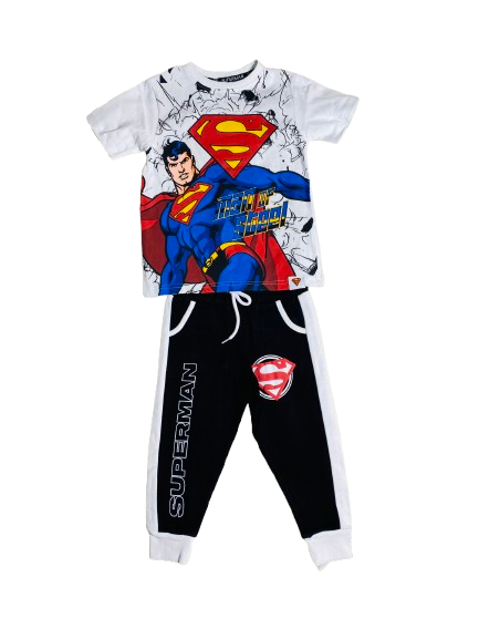 Set conjunto para niño Super Man 2-8 años camisa y buzo C9-SM-1056N 590350