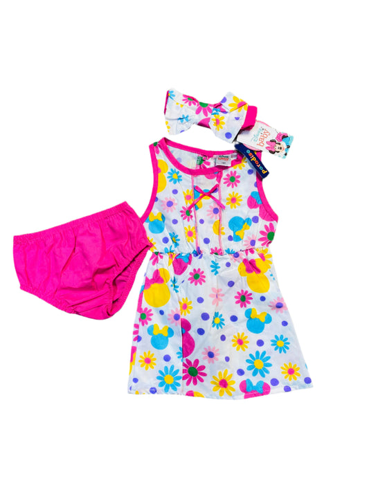 Set 2 piezas vestido bebe niña minnie disney D10-MI-1274B 390245