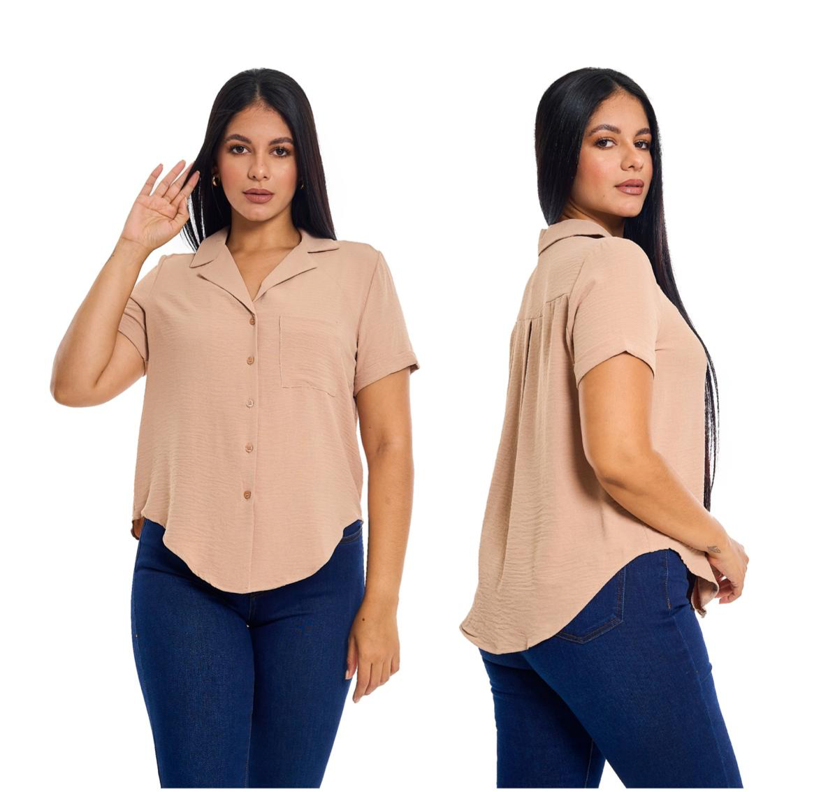 Camisa para dama mujer Morada CTD1152-16 595395