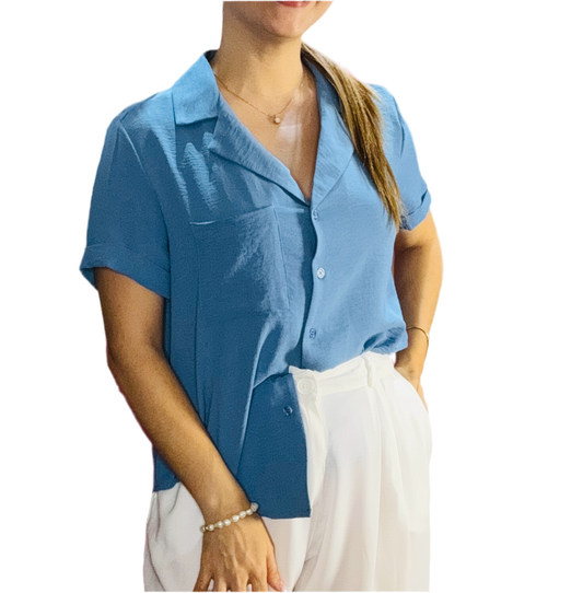 Camisa para dama azul CTD1152-16 495395