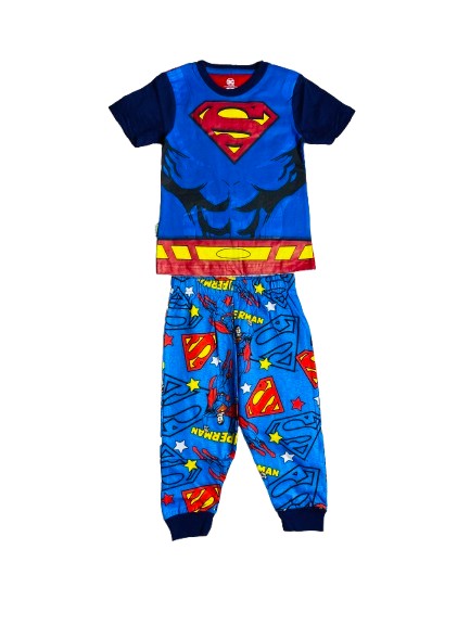 Pijama para niño Súper Man DC 2-8 años C3-SM-239N 490299 manga azul