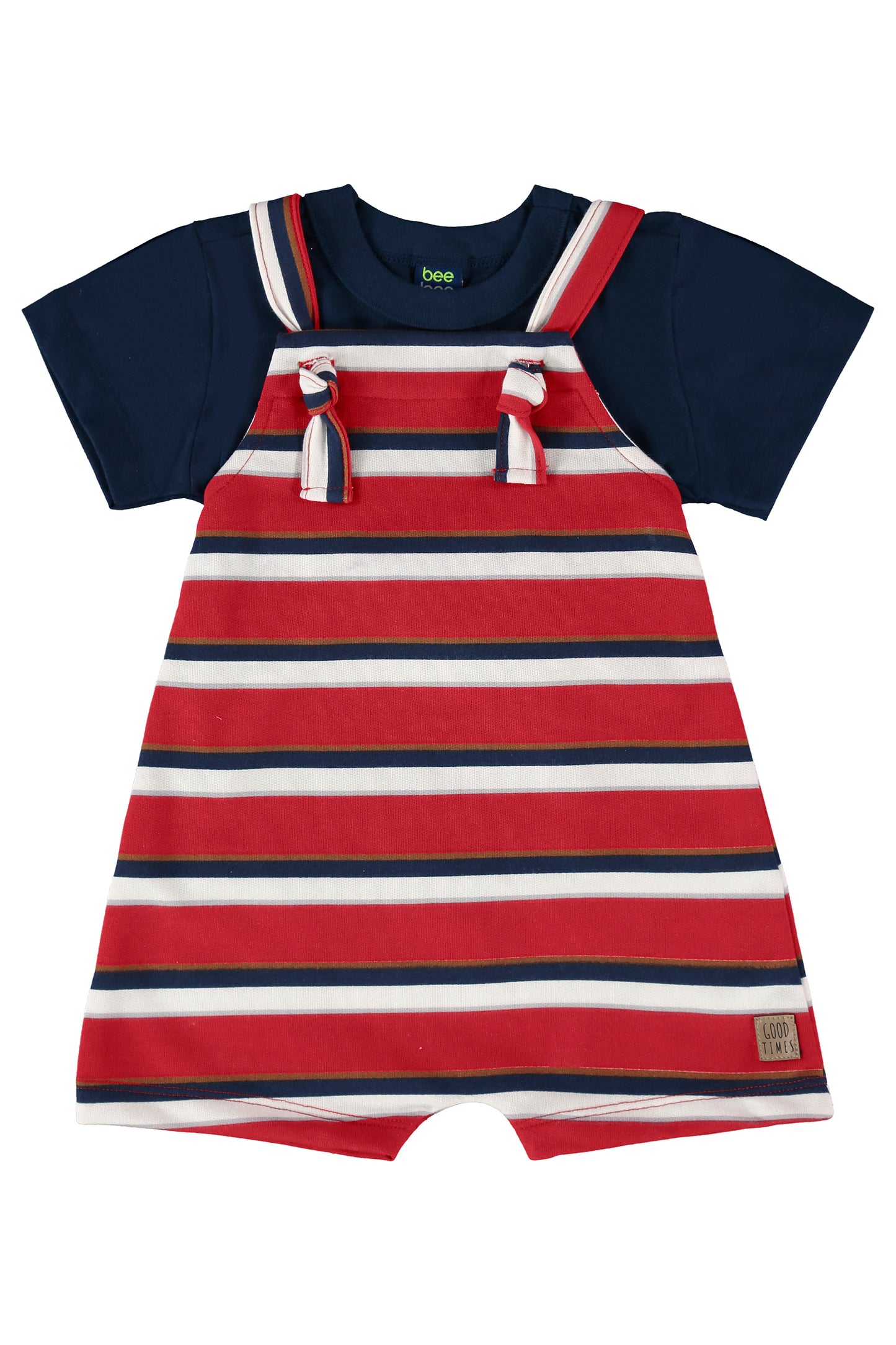 Conjunto para niño short y camisa azul 18008 bee loop