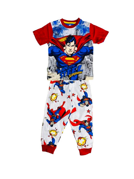 Pijama para niño Súper Man DC 2-8 años C3-SM-235N manga roja 490299