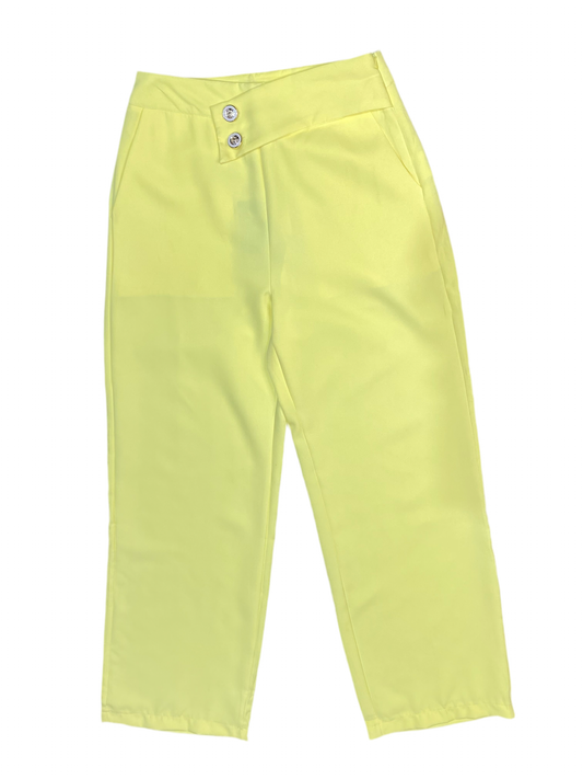 Pantalon Dama Tela Amarillo INT3-1734  590390