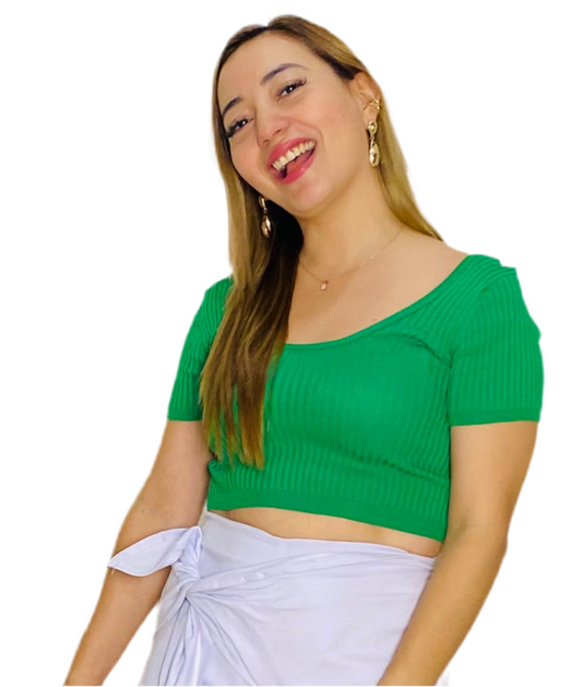 Camisa Blusa Dama verde CTD1160-67 390290