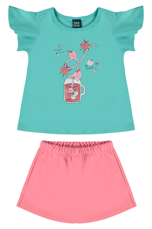 Conjunto set de dos piezas para niña Short y Camisa 17986 490345