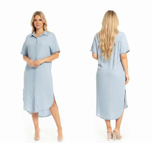 Vestido Jeans Dama Azul Oscuro CVD1143-29 890790