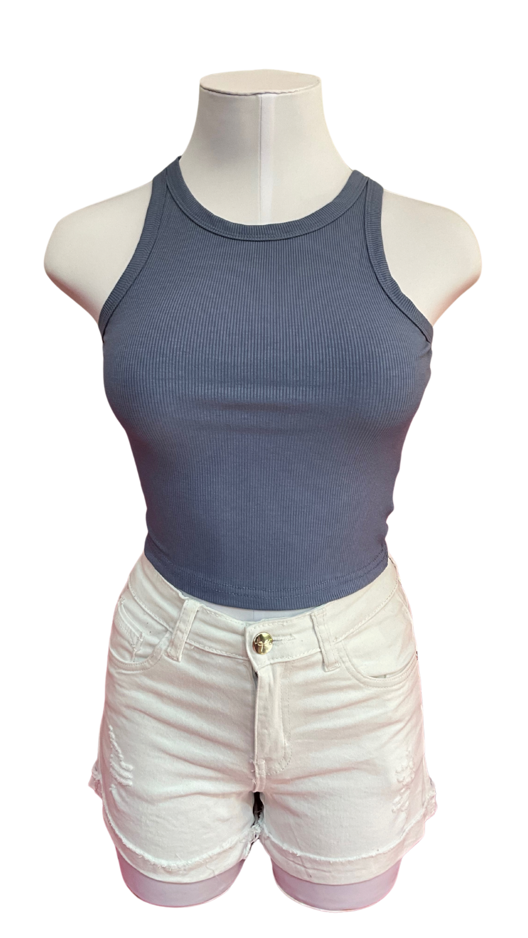 Camisa para Dama top basic azul CTD1170-35