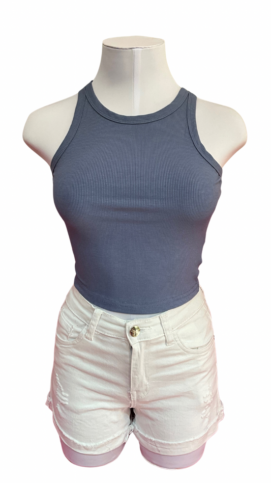 Camisa para Dama top basic azul CTD1170-35