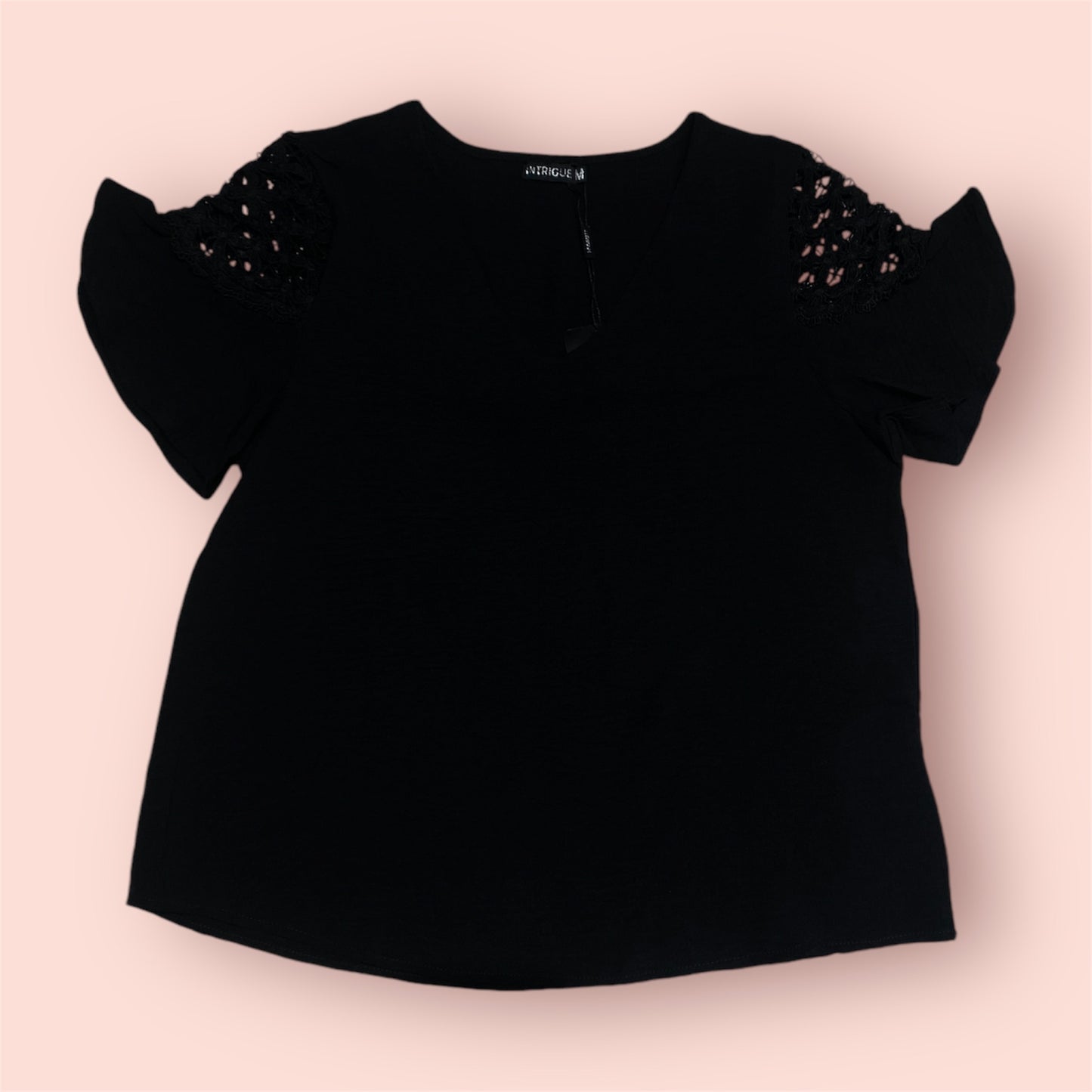 Camisa formal mujer dama negro ING-1661 Tallas S,M,L,XL