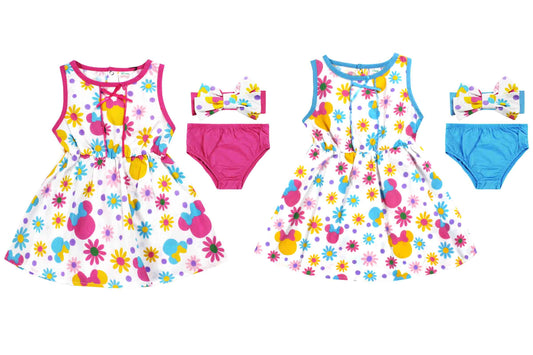 Set 2 piezas vestido bebe niña minnie disney D10-MI-1274B 390245