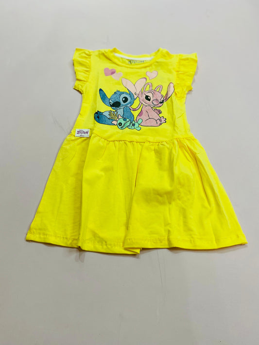 Vestido para bebé niña Stitch amarillo D10-STI-117B 320235