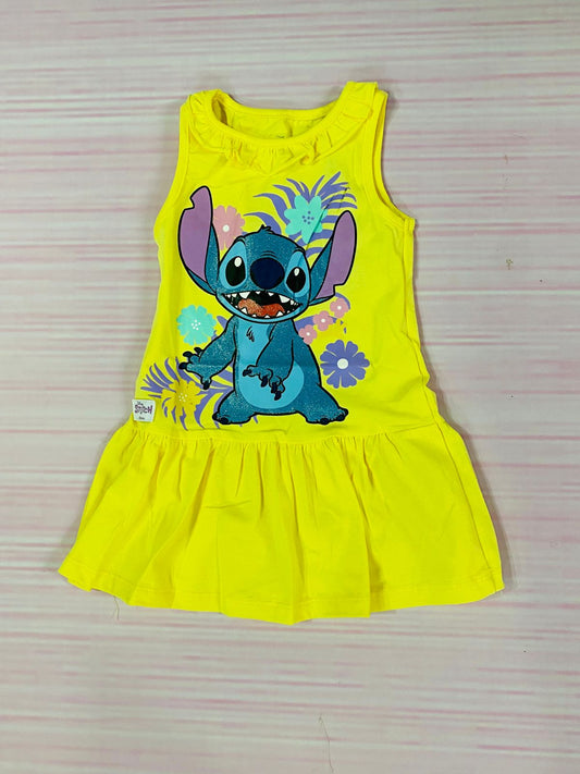 Vestidos para bebé niña Stitch amarillo D10-STI-118B 350255
