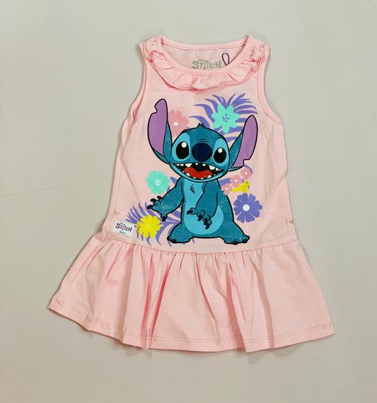 Vestidos para bebé niña Stitch rosado D10-STI-118B 350255