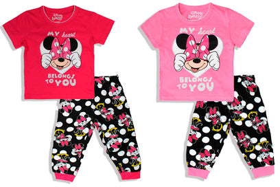 Pijama bebé niña minnie 12m a 3T D3-MI-653B rosada