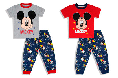 Pijama bebé niño mickey 12m a 3T roja azul gris D3-MK-639B Gris