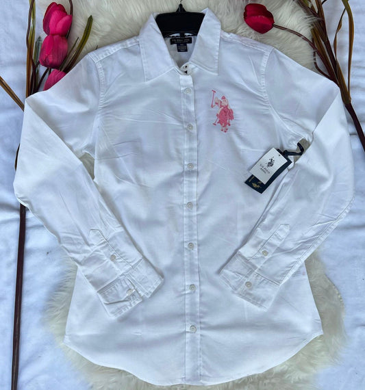 Camisa polo blanca mujer 49112048 1390990