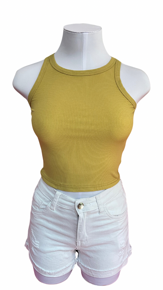 Camisa para Dama top basic Musgo CTD1170-35