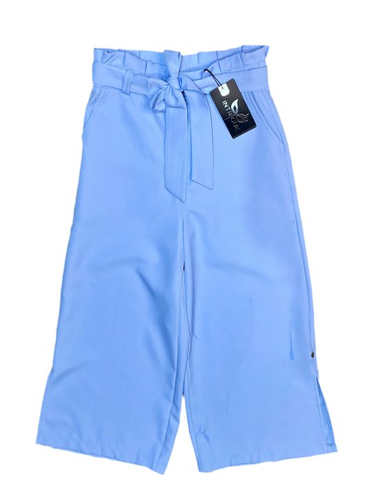 Pantalón Dama Azul Celeste Tela Formal con faja INT3:1735  590390