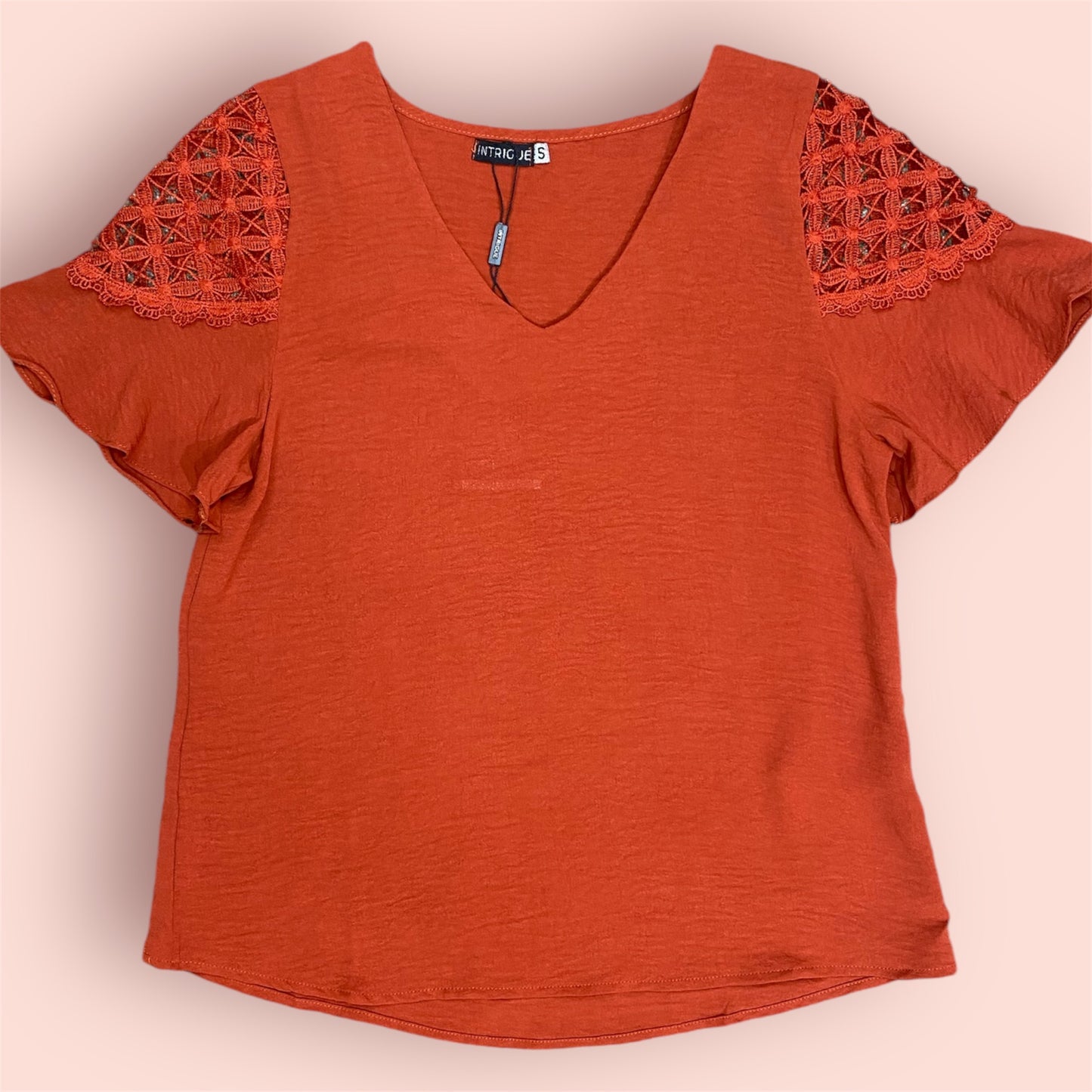 Camisa formal mujer dama Terracota ING-1661 Tallas S,M,L,XL