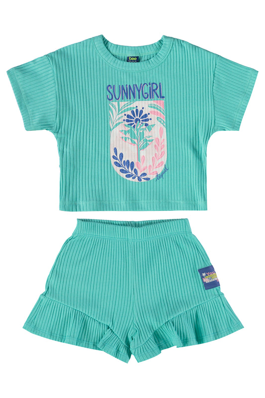 Conjunto para niña short y camisa 18029 550445 bee loop