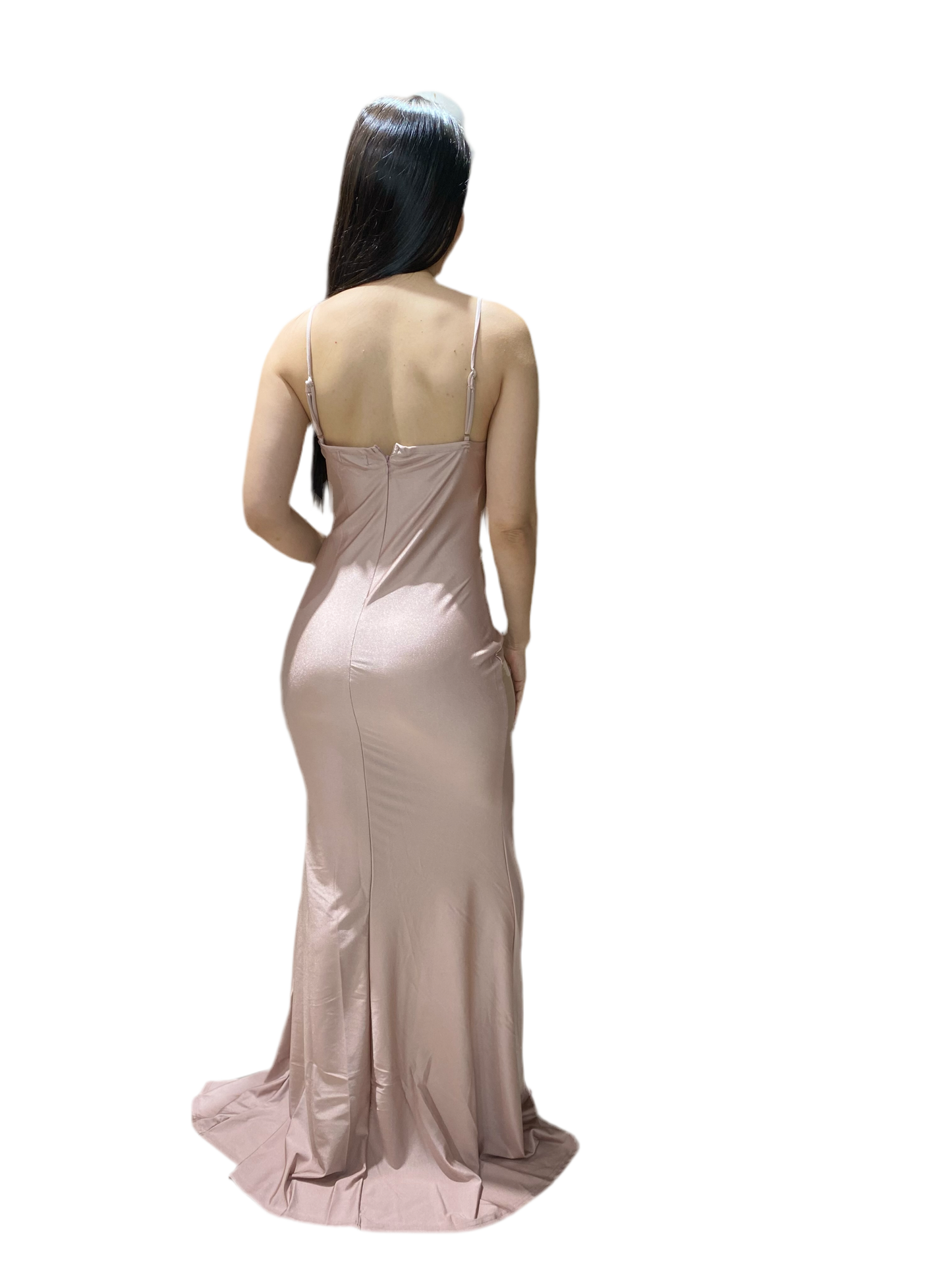 Vestido para Dama nude dorado champagne CVD1233-21 800530