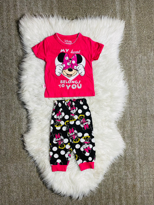 Pijama bebé niña minnie 12m a 3T D3-MI-653B roja