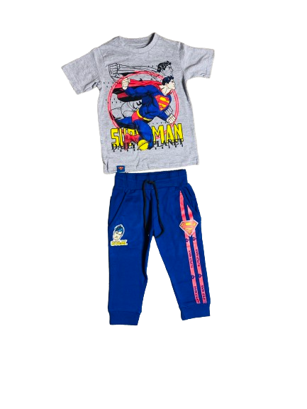 Set conjunto para niño Super Man 2-8 años camisa y buzo C9-SM-956N 350245