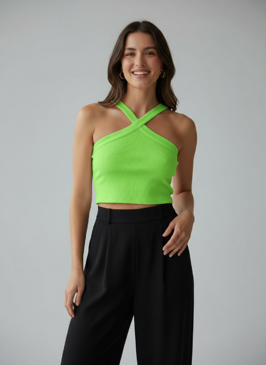 Camisa dama blusa verde CTD1169-30 315215