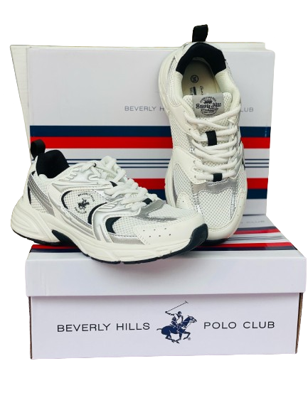 Tenis blanco negro Polo adulto mujer o niña grande JENNY-WHBL-W5-B 1045865