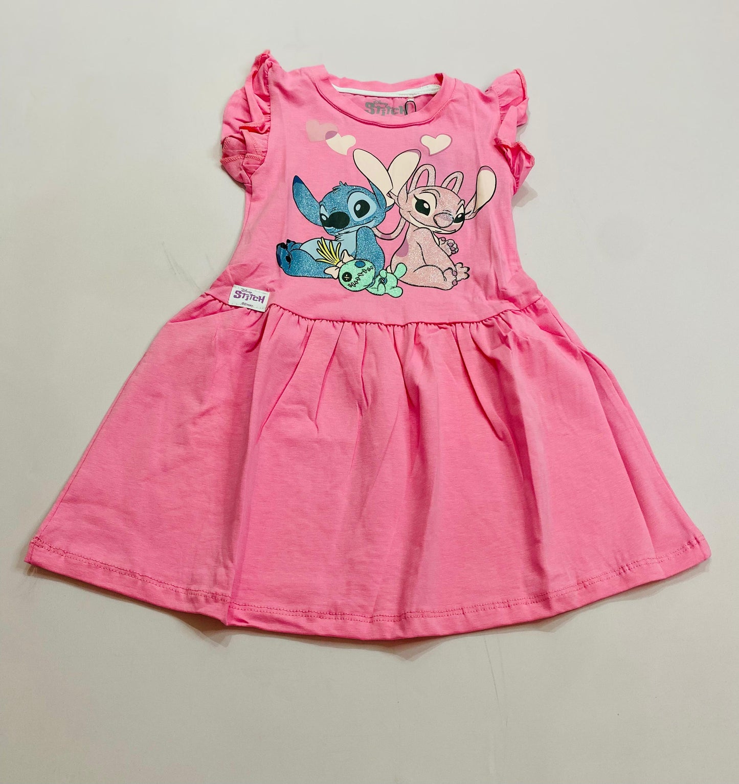 Vestido para bebé niña Stitch rosado D10-STI-117B 320235