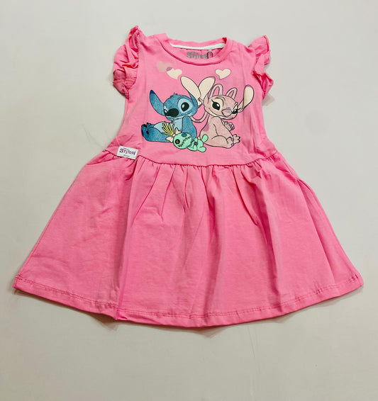 Vestido para bebé niña Stitch rosado D10-STI-117B 320235