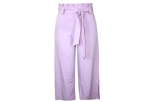 Pantalon Dama Tela Formal con faja INT3:1735 blanco amarillo morado azul aqua 7450122116777